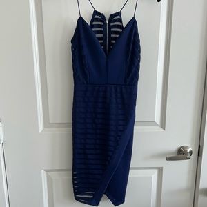 Dark blue party dress